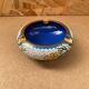 Antique Chinese Bronze Cloisonne Enamel Ashtray Vintage Flower Pattern