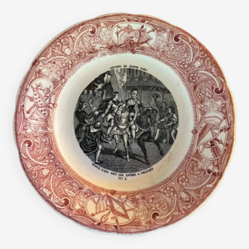 Assiette parlante Jeanne d'Arc 5 Gien