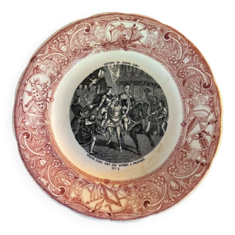 Talking plate Joan of Arc 5 Gien