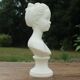Alabaster bust of Louise Brogniard