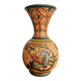 Vase vintage en céramique Montopoli Italia sgraffito, Toscane