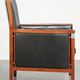 Stylish cowhide Art Deco design armchair