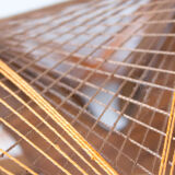 Scandinavian yarn and wood hanging lamp