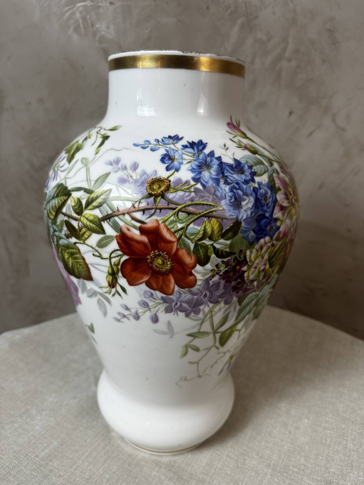 Paire de vases porcelaine de Paris