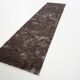 2x10 Soft Wool Dark Gray Turkish Vintage Runner Rug