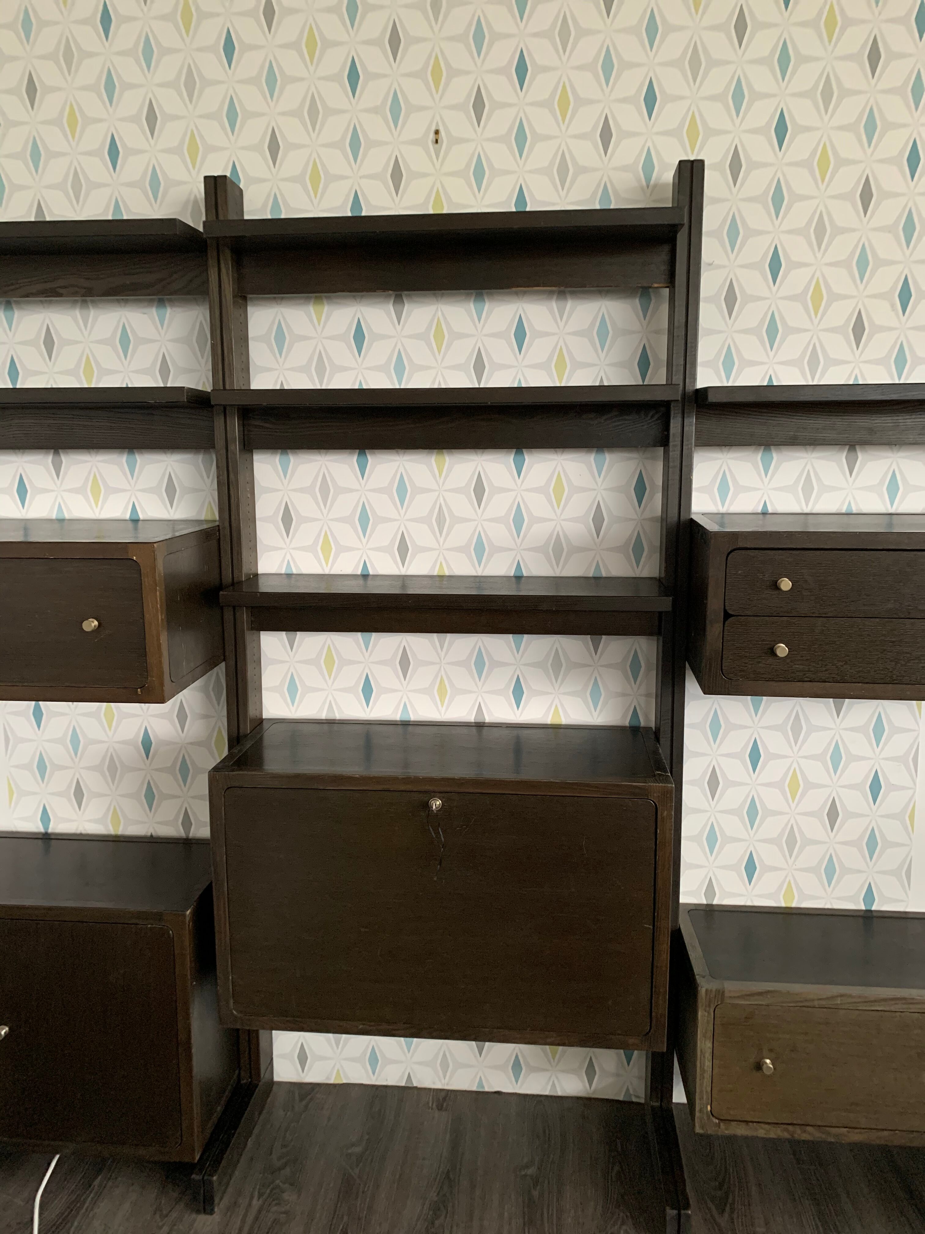 Vintage Roche Bobois modular shelf library