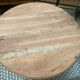 Round farmhouse coffee table