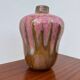 Vase grès émaillé rose Art Déco