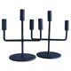 Midcentury Brutalist Forged Iron Candelabra Pair, Germany, 1950s