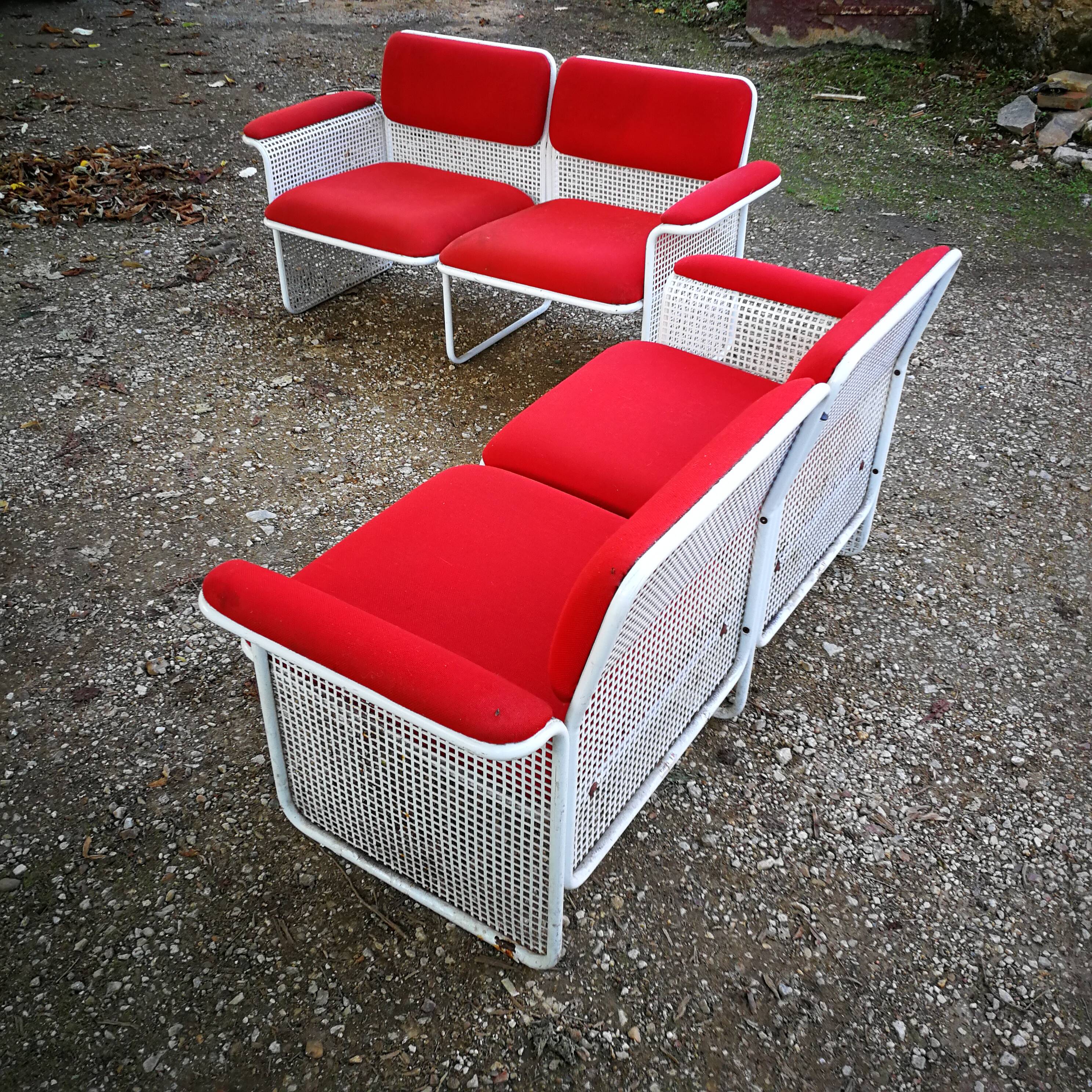 Paire de banquettes vintage design Talin