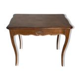 Oak desk and oak veneer with a large Louis XV style drawer