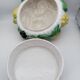 Fruit basket with lid. Enameled barbotine. Large model. Bordallo Pinheiro