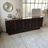 Brutalist sideboard attributed to De Coene 70s