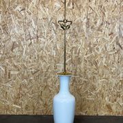 Lampe porcelaine KPM laiton space age, 60s 70s