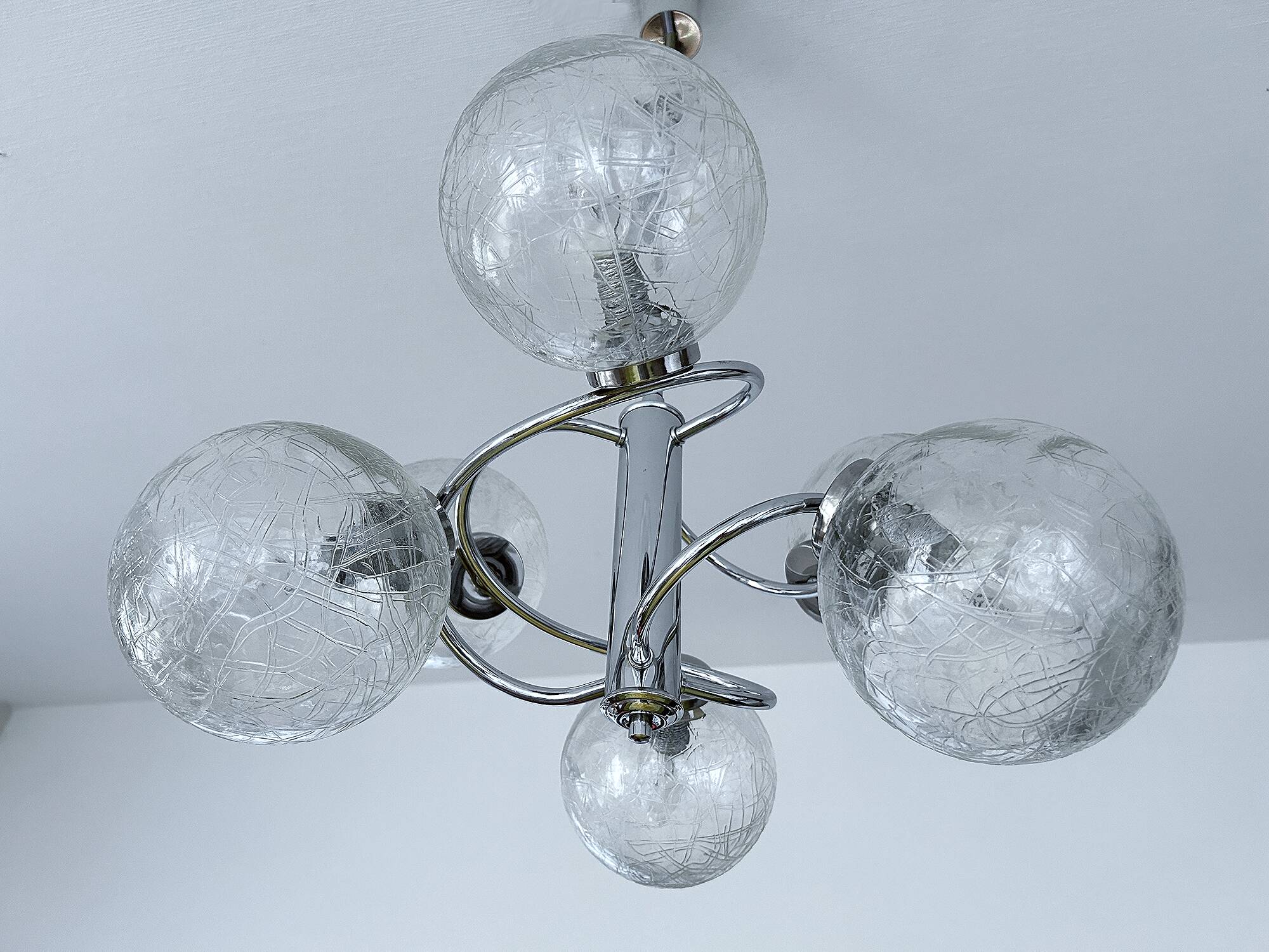 Vintage Space Age Bubble Pendant Light