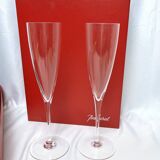 Baccarat, two Dom Pérignon crystal champagne flutes