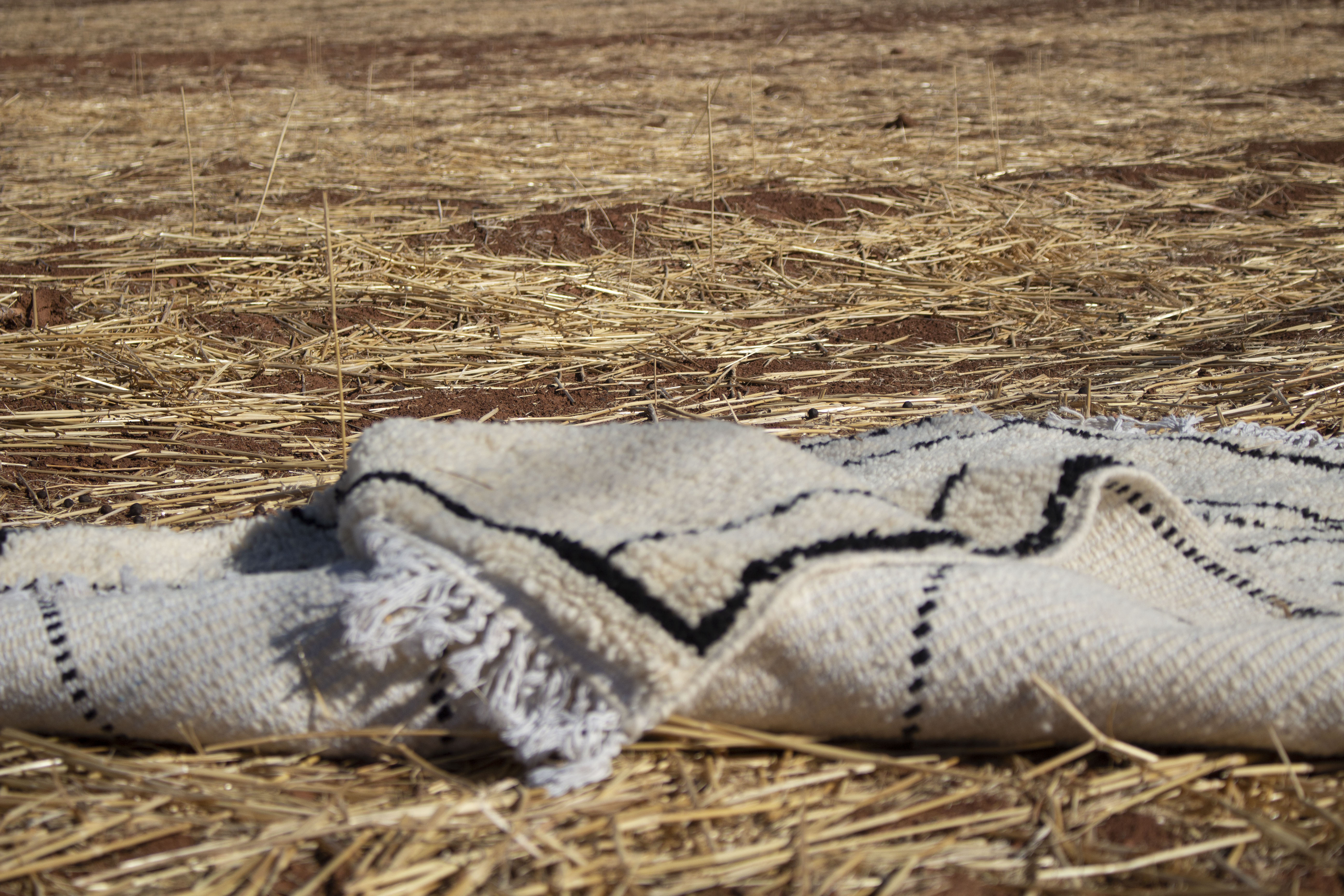 Moroccan beni ourain rug 122x183 cm