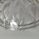Grande bonbonnière vintage en verre pressé – motif diamant