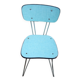 Chaise en formica eiffel bleu