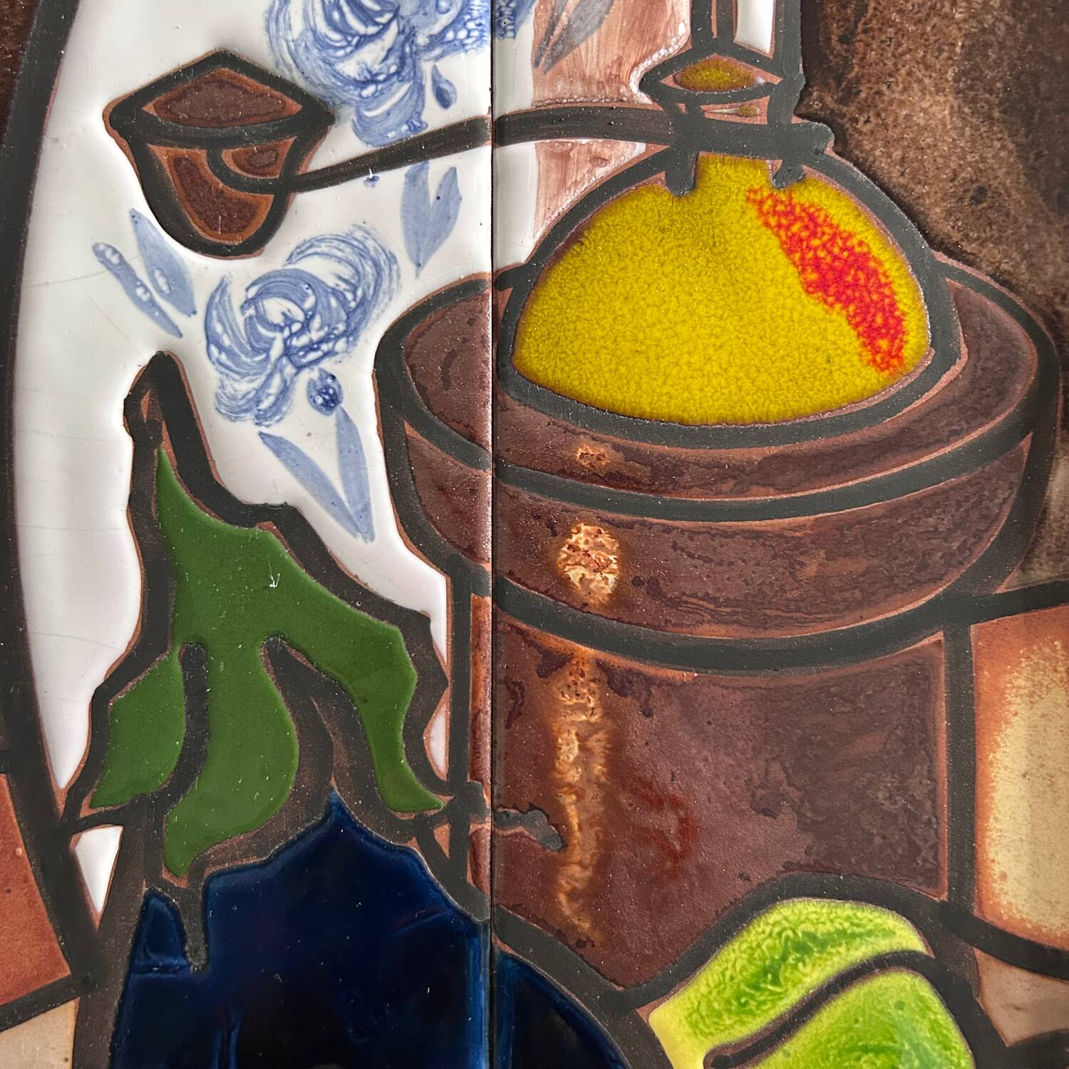 Ceramic still life painting