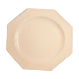 Lot 5 plates dessert enamelled octagonal