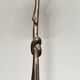 Empire-style bronze chandelier with 3 arms of light topped with eagle heads. French work. Circa 1900.