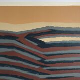 Original lithograph signed in pencil by Raoul UBAC, Earth V, 1978