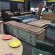 Former boat fridge turned decoration chest