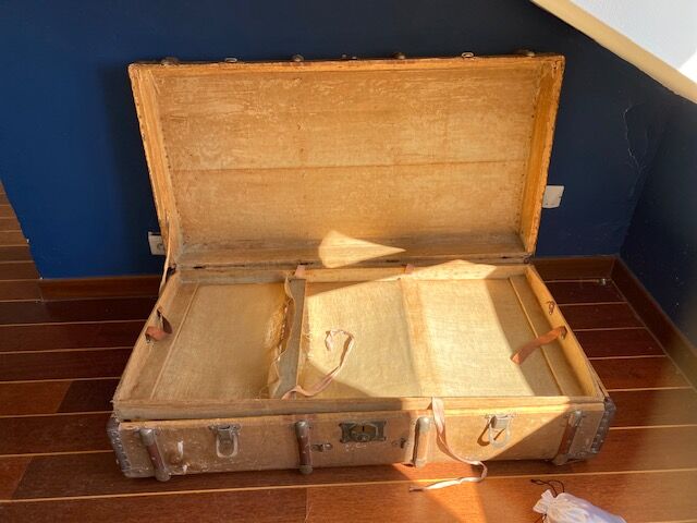 Old travel trunk 19th