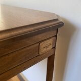 Art Deco side table in solid walnut – restored antique furniture