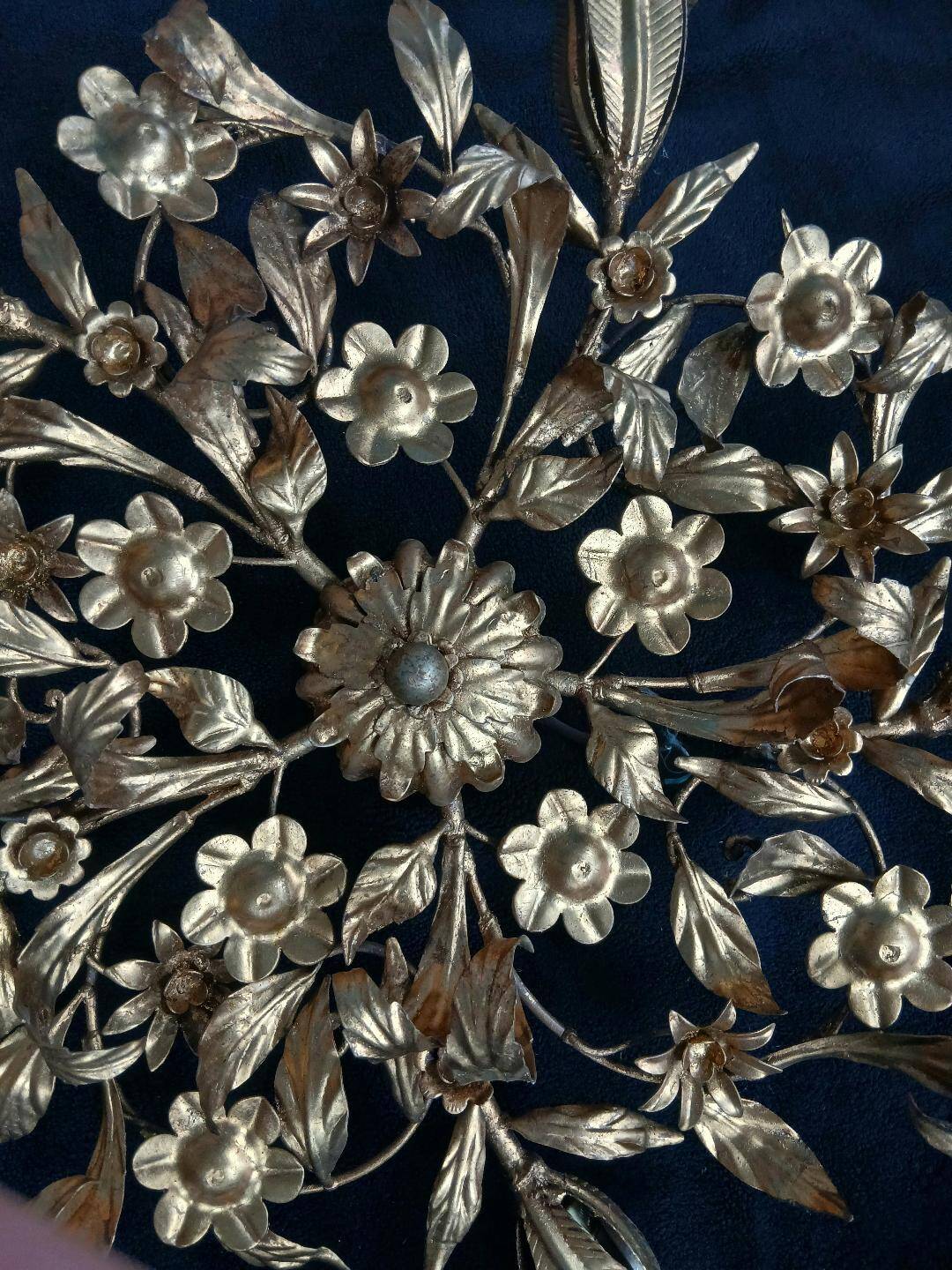 Ceiling light chandelier metal gold Italy style Hans Kogl