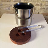 Arne Jacobsen bucket with vintage bottles