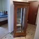 Vitrine merisier verre biseauté miroirs