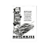 Vintage poster 30s Hotchkiss