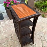Rattan shelf on legs