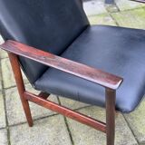 Vintage Norweigan Rosewood Highback Chair