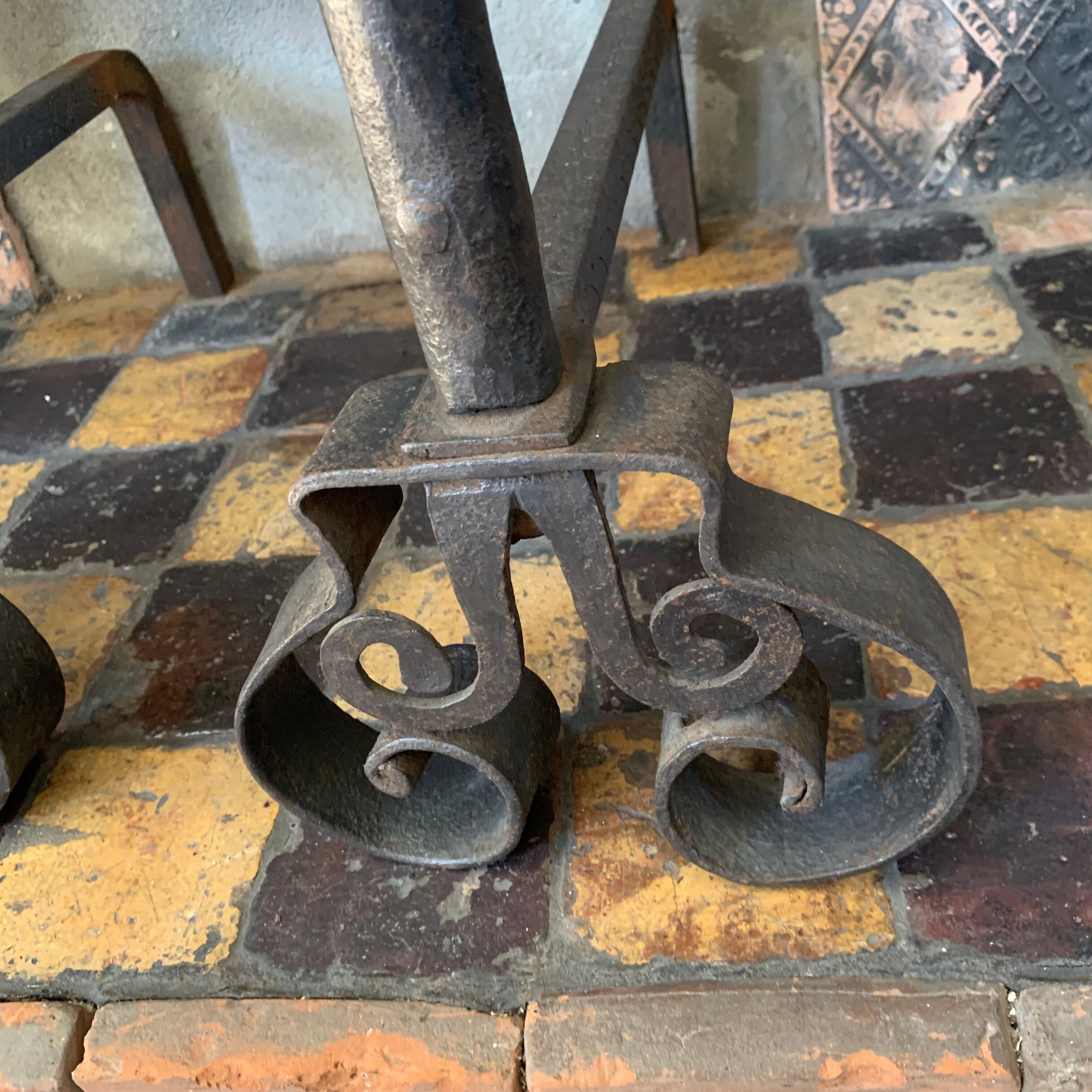 Pair of landiers XVIIIth