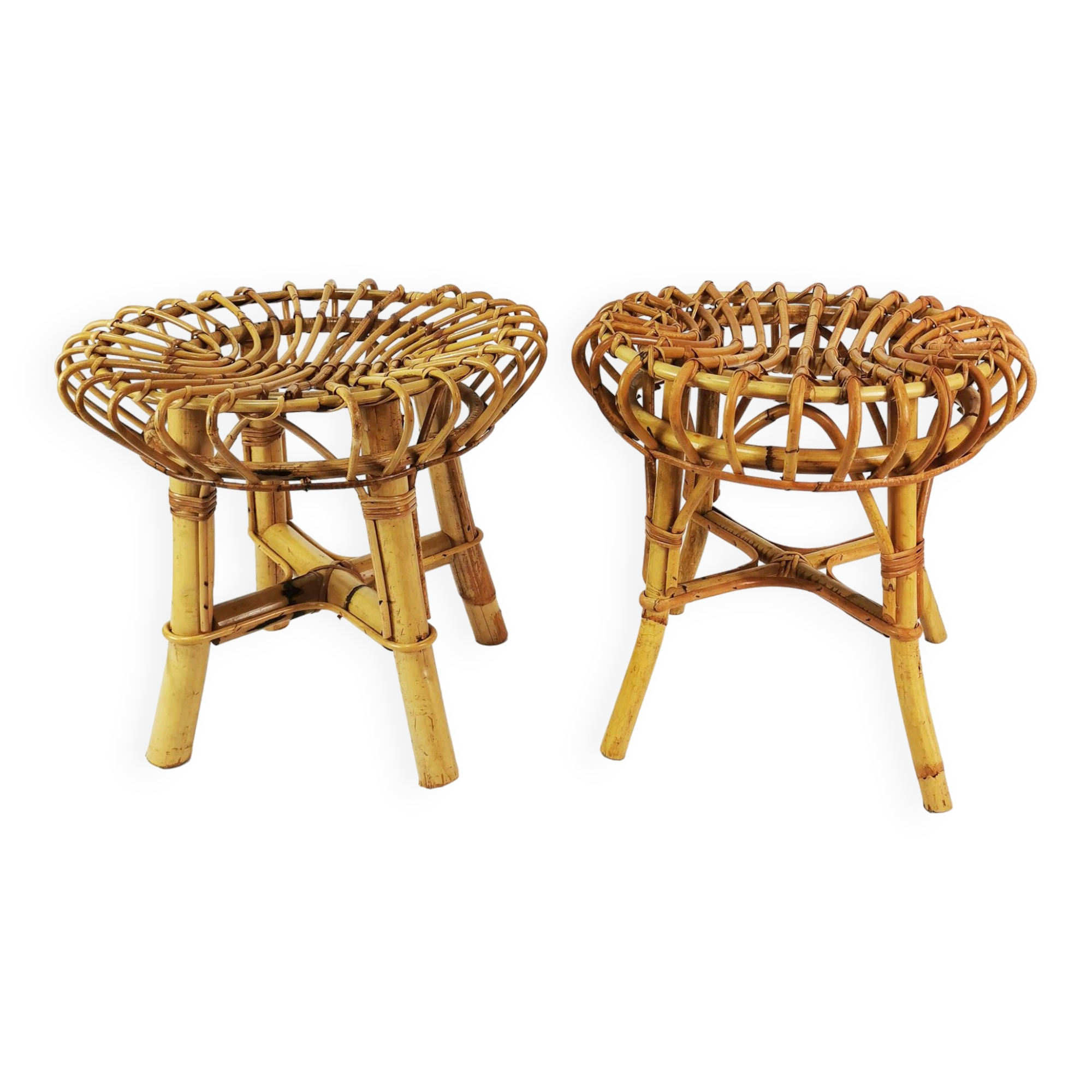 Para puf- taboretów Boho,