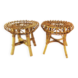 Para puf- taboretów Boho,