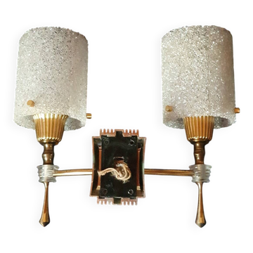 Golden wall lamp two lamps