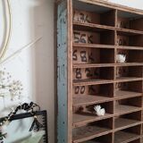 Old wooden workshop locker