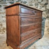 Antique French pine chest of drawers, early 1900s