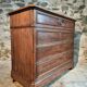 Commode ancienne française en pin, début des années 1900