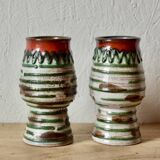 Pair of small vintage ceramic vases
