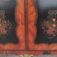 Louis XVI glass-fronted library in rosewood and amaranth veneer.