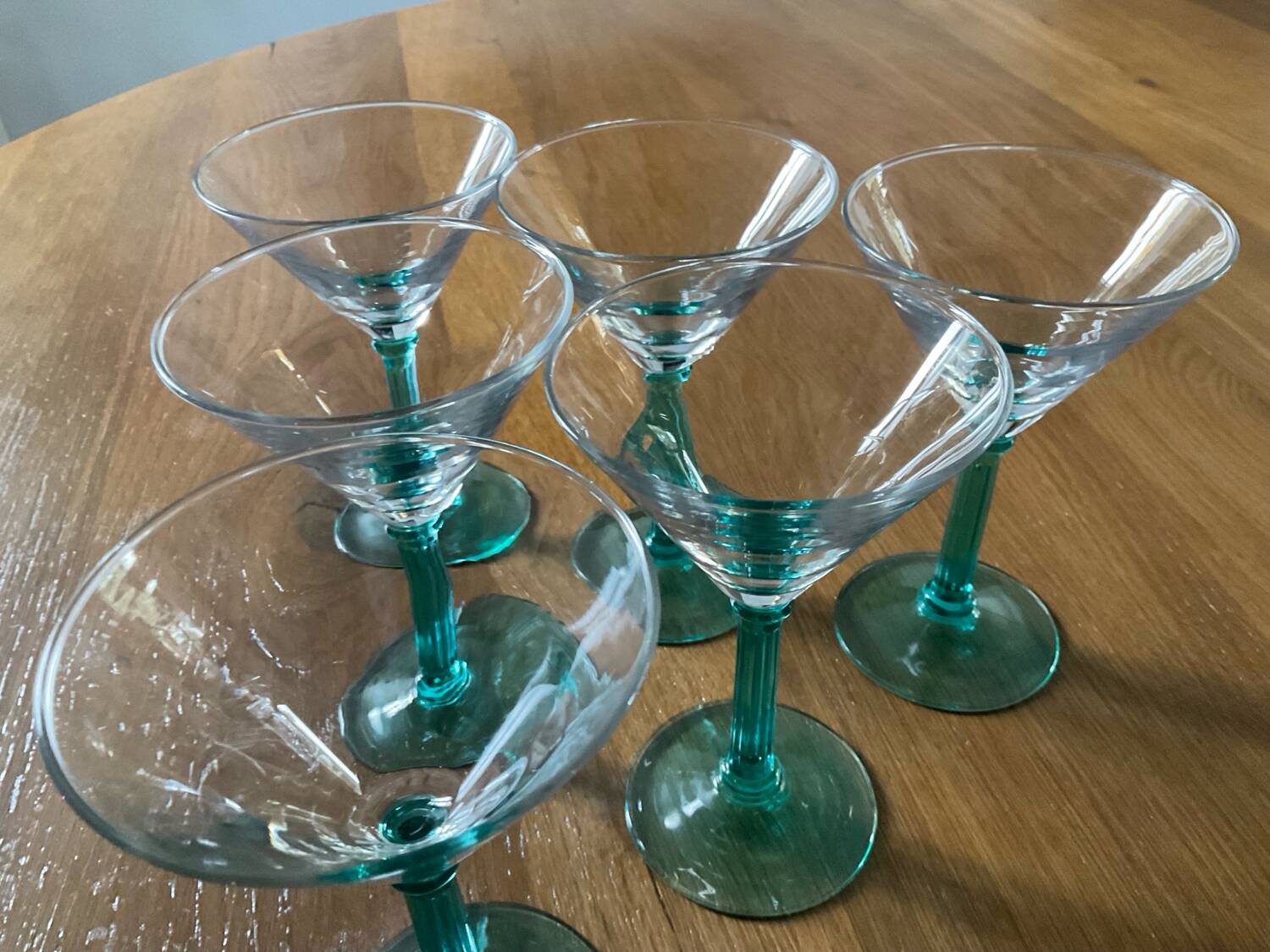 Set of 6 vintage cocktail glasses