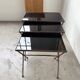 Adnet 1950s nesting tables trio