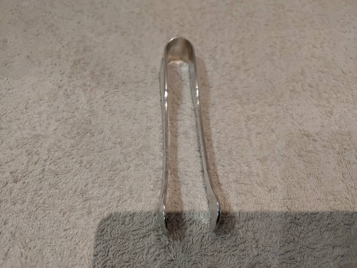 Pince à sucre métal argenté orfèvre Christofle modèle Vendome 13cm