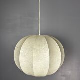 Midcentury space age cocoon hanging pendant ceiling lamp, 1960s