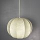 Midcentury space age cocoon hanging pendant ceiling lamp, 1960s